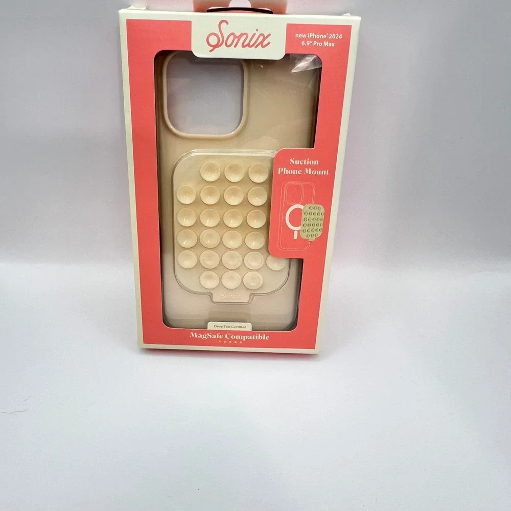 Sonix iPhone 16 Pro Max Case MagSafe Suction Mount Linen Beige 6.9 2024 New